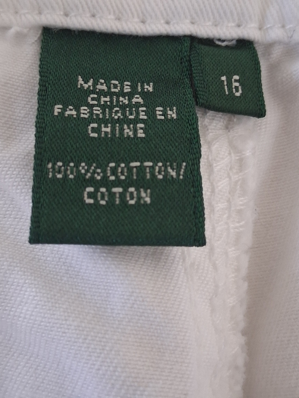 Ralph Lauren White Embroidered Sailor Button Nautical Cotton Shorts Size 16 Chic - Picture 10 of 11